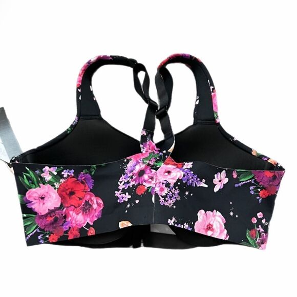 Victoria’s Secret knockout High Support Front-close Sports Bra black Floral - Picture 5 of 5